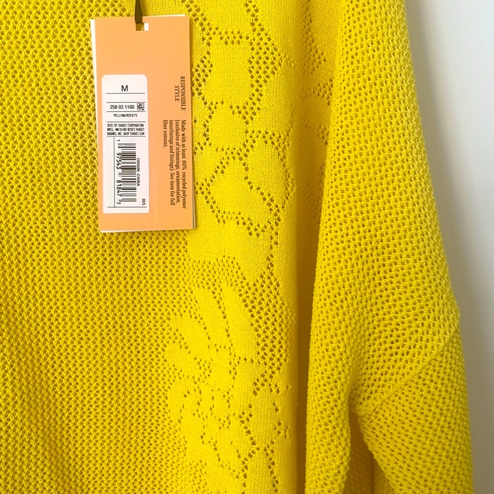 Yellow Women's Lightweight Sweater - Picture 2 of 4